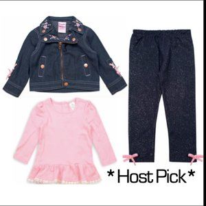 *2xHP* NWT! Nanette Baby Girl 3 Piece Set